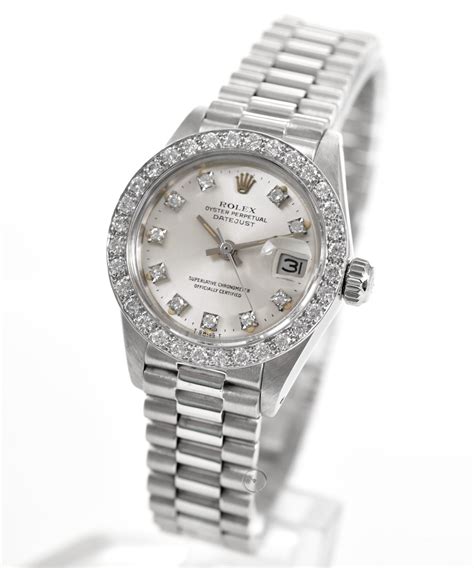 rolex damenuhr weissgold mit diamanten|rolex lady datejust herren.